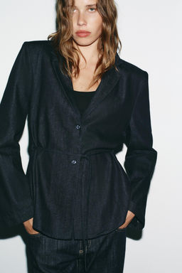 SHIRT BLAZER WITH BELT - Zara фото 2