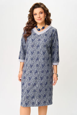 Платье FITA 5091 серо-синий
