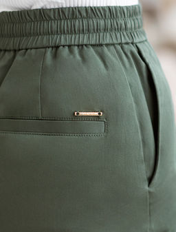 VILATTE / Юбка на резинке, с карманами из тонкого хлопкового твила с эластаном  фото 2