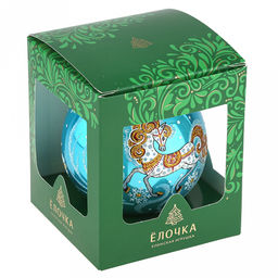 Елочная игрушка шар стеклянная Зодиак. Лошадка д9,5см, ручная художественная роспись, подарочная упаковка, цвета микс, Символ 2026 года (Россия) - Домашняя мода фото 15