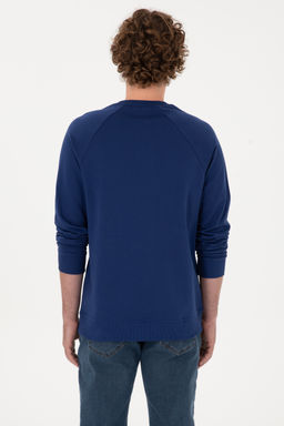 Erkek _ndigo Basic Sweatshirt Sepette S_rpriz _ndirim - U.s. polo assn фото 12