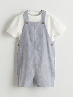 ?izgili Erkek Bebek Salopet ve Ti??rt 2li