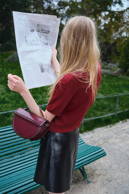 Top de cuello alto en punto fino - H&m фото 3