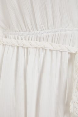 TRENDYOLMILLA Yesil Maxi Dokuma Y?rtmacl? Plaj Elbisesi TBESS23EL00069 фото 13