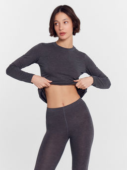 Термокомплект женский серый (джемпер, леггинсы) меланж темно-серый 4348-F 692432 - Mark formelle фото 7
