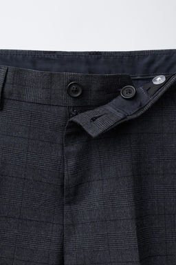 CHECK COMFORT SUIT TROUSERS - Zara фото 7