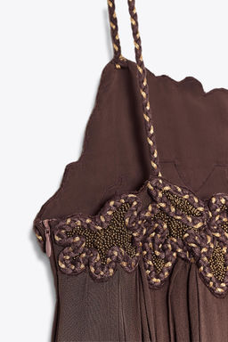 ZW COLLECTION LONG EMBROIDERED DRESS - Zara фото 16