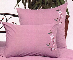 Наволочка "Satini Ricamo" R-7070/лиловый