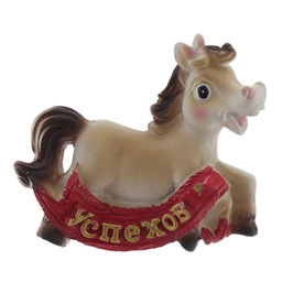 Магнит "Лошадка", L6,5 W2 H5 см, 4в.