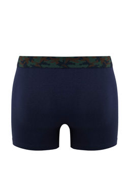 Lacivert Gentlemen Desen Lastikli 4lu Paket Pamuklu Elastanl? Boxer TMNAW26BX00001 - Trendyolmilla фото 10