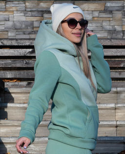 Худи женское БХ026 Олива от фабрики Спортсоло