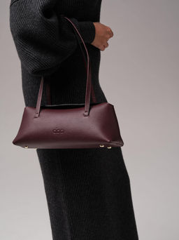 Кожаная сумка Raduy DBR 31127 зимняя вишня  фото 8