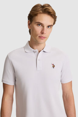 Erkek A__k Gri Regular Fit Polo Yaka Basic Ti__rt - U.s. polo assn фото 2