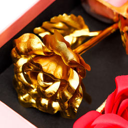 Мыльные розочки цветных оттенков и золотая роза, набор - SB BEAUTY фото 5