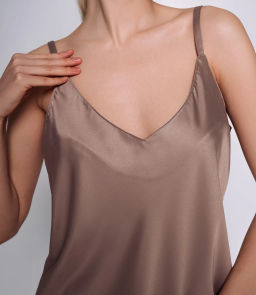 Топ #ОКТ025001, тёмно-бежевый - Dommod фото 9