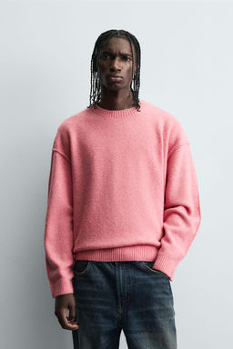 SWEATER WITH TEXTURED REVERSIBLE SEAMS - Zara фото 2