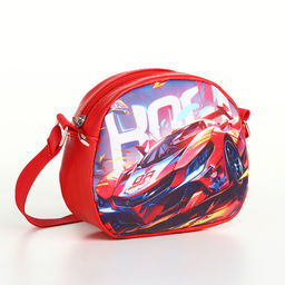 Сумка детская на молнии, красная