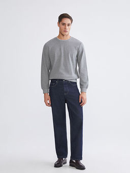 Bisiklet Yaka Erkek Sweatshirt