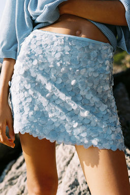 SEQUINNED MINISKIRT