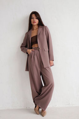 Жакет удлинённый с английским воротником