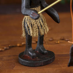 Сувенир «Абориген-рыбак», 22 см, дерево