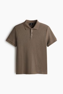 Polo en punto gofrado Slim Fit