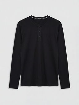 Bisiklet Yaka Erkek Pijama ?st