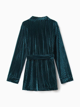 Жакет женский KAFTAN «Бархат», размер 48, зелёный