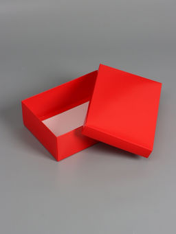 Цена за 5 шт. Коробка складная, крышка-дно, красная, 24×17×8 см