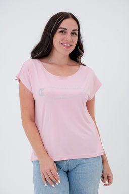 Футболка женская из вискозы Лирика пудра You are safe - Амадэль фото 6