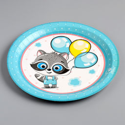 Цена за 100 шт. Тарелка одноразовая Енотик ламинированная, картон, 23 см - Simaland фото 2