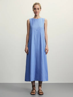 Платье миди изо льна / Zarina  фото 2