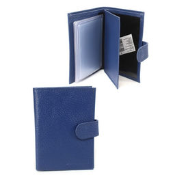 Обложка для авто+паспорт-Croco-ВП-1032 (с хляст, 5 внут карм, двойн стенка) натуральная кожа васильковый флотер (105) 265473