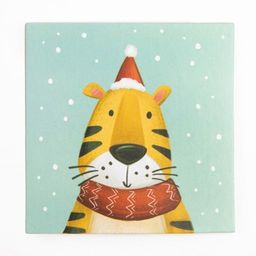 Новогодний подарочный набор Крошка Я Веселый тигруля, плед 90х90 см, носки10-12р-р  фото 12