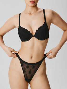 Infinity / Трусы стринг жен Angelika черный - Infinity Lingerie фото 3