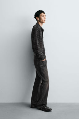 TEXTURED CHECK SHIRT - Zara фото 4
