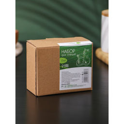 Набор для специй на бамбуковой подставке BellaTenero Медведица и медвежонок, 2 предмета: солонка 15 мл, перечница 35 мл, фарфор, белый фото 6