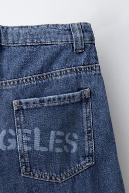 SLOGAN STRAIGHT JEANS - Zara фото 4