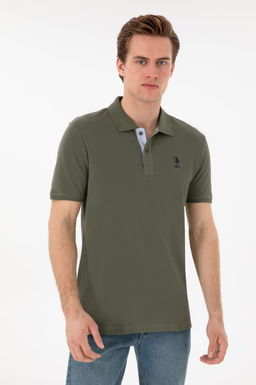 Erkek Regular Fit Polo Yaka Koyu Haki Basic Ti__rt Sepette S_rpriz _ndirim - U.s. polo assn фото 10