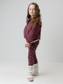 КР 400874/бордовый 1411 Н068.1 к651 брюки (лосины) для дев - Crockid фото 3