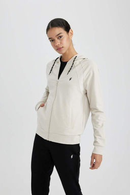 DeFactoFit Толстовка с капюшоном и молнией стандартного кроя фото 6