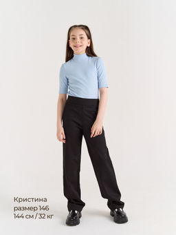 Брюки Черные для девочки 7+ - Bungly фото 6