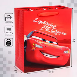 Пакет ламинат вертикальный «Машинка», 23 × 27 × 11.5 см