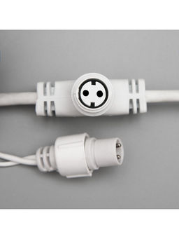 Гирлянда «Занавес» 2×6 м, IP65, УМС, белая нить каучук, 1000 LED, свечение белое, 220 В