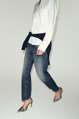 ANIMAL PRINT SLINGBACK HEELED SHOES