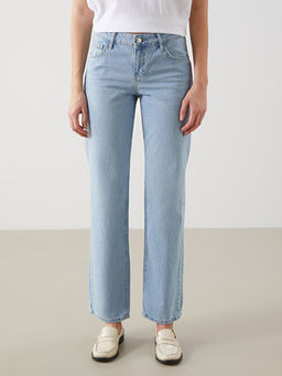 Straight Fit Kad?n Jean Pantolon