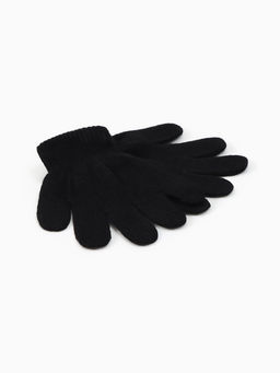 Перчатки детские MINAKU, однослойные, чёрные, 14 см