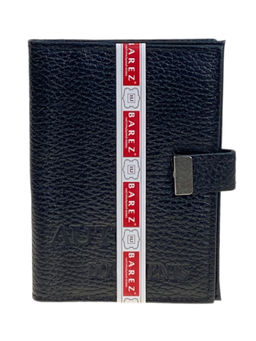 Обложка для паспорта и автодокументов из натуральной кожи, цвет черный