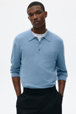 Polo en punto fino Regular Fit - H&m фото 3