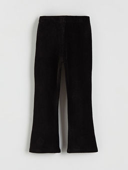 Beli Lastikli Kadife K?z ?ocuk Tayt